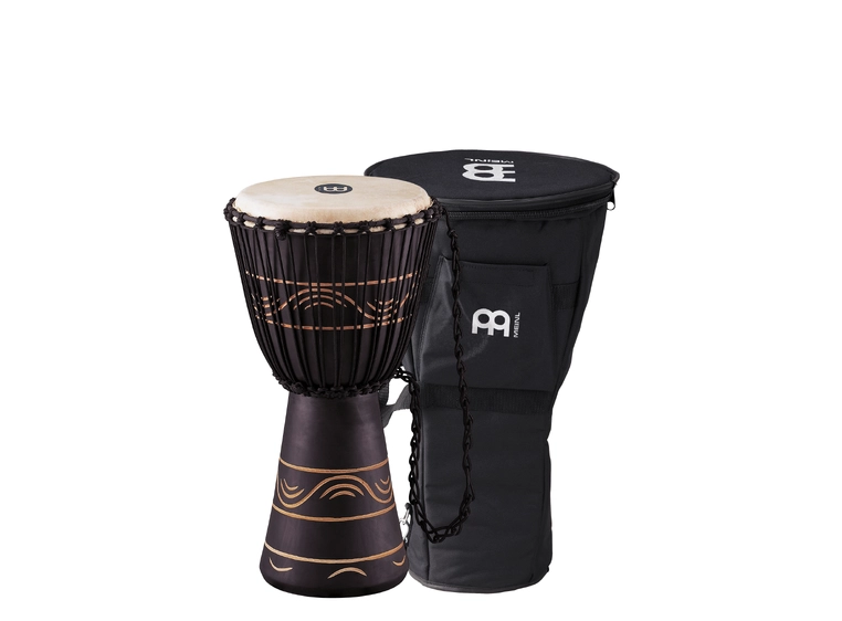 Meinl ADJ4-M African Djembe, Medium m/Bag (10") Black (G) 